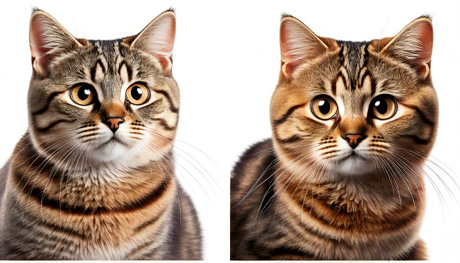 Ilustrações dos padrões tabby