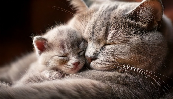 Gatinho recém-nascido da raça British Shorthair